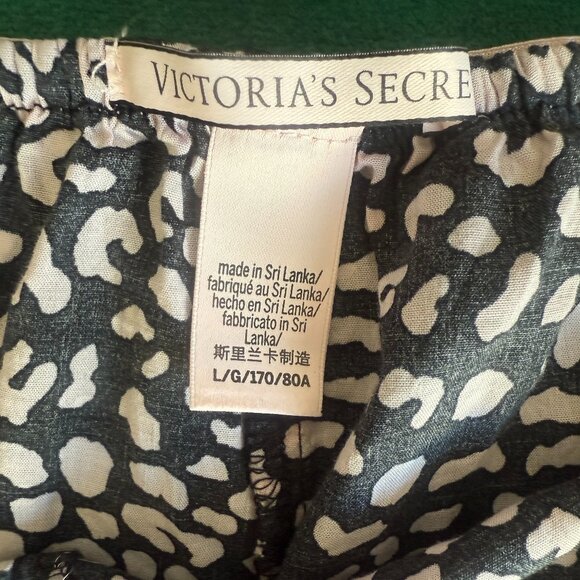 Victoria's Secret Lace Trim Cheetah Pink Gold Chartreuse Pajama Short Set LRG - Picture 12 of 16